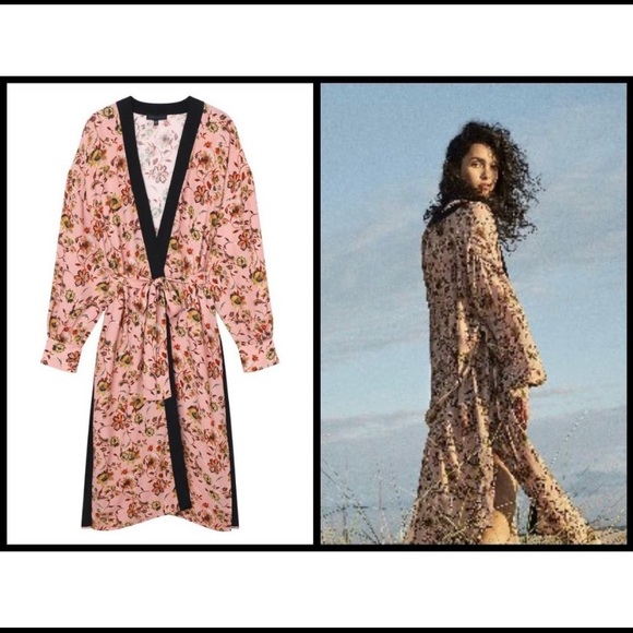 NWT SANCTUARY Calico Floral-Print Belted Kimono - Picture 5 of 10